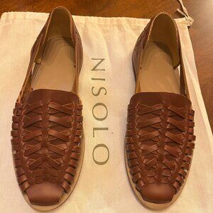 Nisolo Men’s Huarache Sandal (Brandy color)